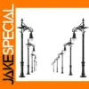 Set of 5 N Scale Warm White Lamp Posts