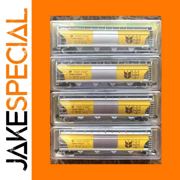 N Scale 1/160 Yellow Wheat Train Carriage Model