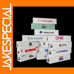 Evemodel 3pcs HO Scale 40ft Reefer Containers