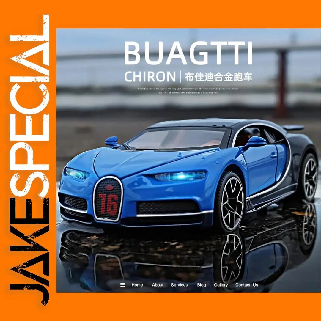 1:32 Bugatti Chiron Alloy Car Model Toy 1 1:32 Bugatti Chiron Alloy Car Model Toy