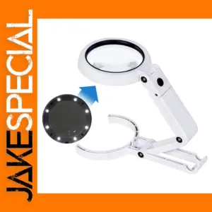 LED Handheld Magnifying Glass with Stand