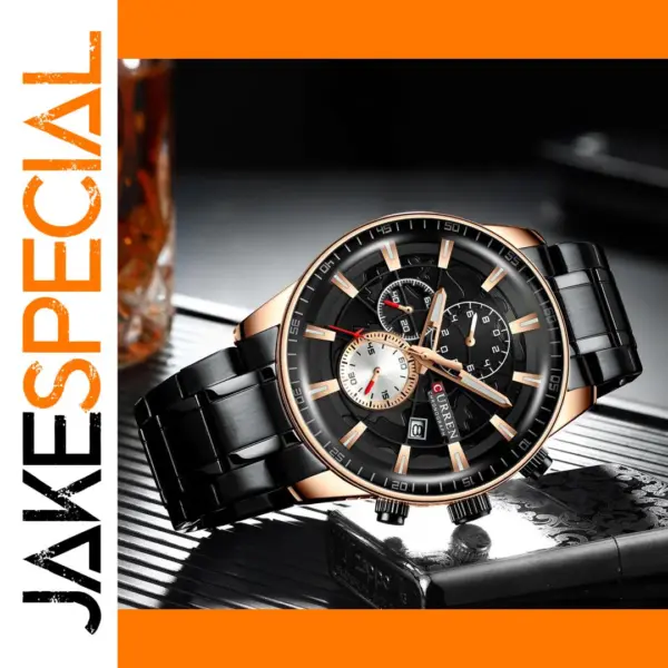 CURREN Men's Waterproof Chronograph Timepiece