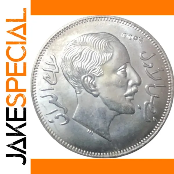 Iraq 1 Riyal Faisal I Silver Plated Coin Copy