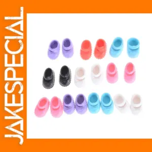 5 Pairs Colorful Shoes for 12cm Dolls