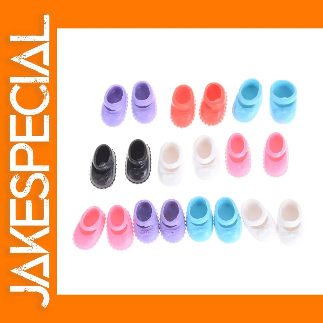 5 Pairs Colorful Shoes for 12cm Dolls 1 5 Pairs Colorful Shoes for 12cm Dolls