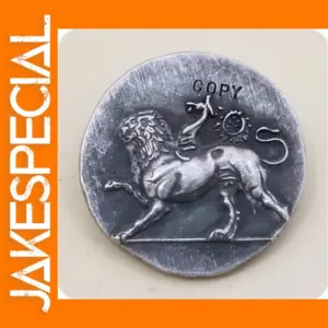 Ancient Greek Replica Coin with Lion Design