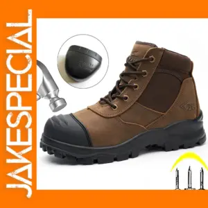 Cowhide Safety Boots for Men Anti-Puncture