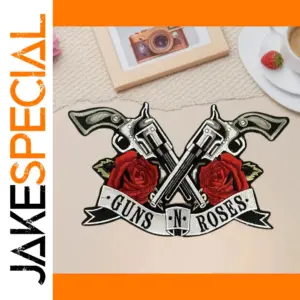 Roses Rock Band Embroidered Iron-On Patches