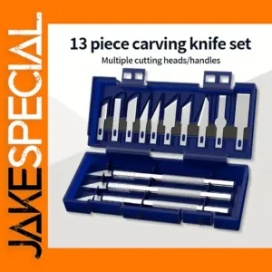 13-Piece Metal Carving Knife Set for DIY