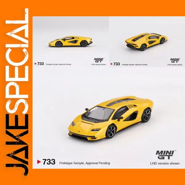 1/64 Scale Lamborghini Countach Diecast Model
