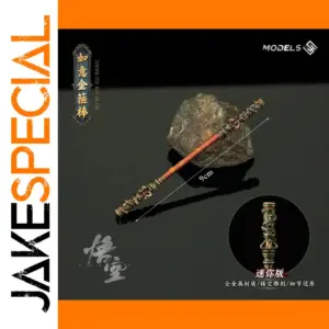 Black Wukong Mini Metal Staff Model 9cm