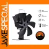 6-Blade Heat Powered Stove Fan for Fireplaces