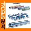 1:87 Alloy Magnetic Pull Back Subway Train