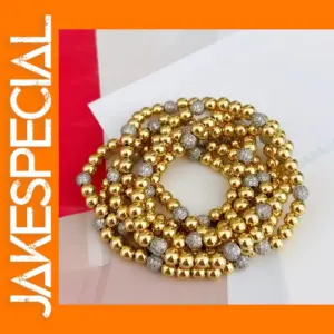 Gold Plated Beaded Bracelet for Women