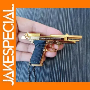 Detachable Metal G17 Pistol Keychain Decor