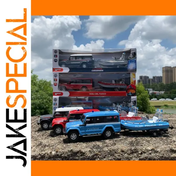 1:43 Scale Coast Guard Fire Vehicle Model