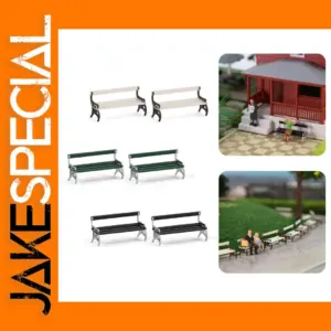 HO Scale 1:87 Garden Park Benches Set