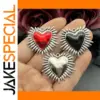 4pcs Antique Silver Sacred Heart Charms