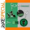 Music-Themed Stainless Steel Keychain Pendant