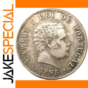 1895 Portugal 500 Reis Antique Coin Replica