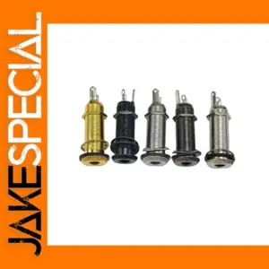 10pcs 1/4 Inch Jack Sockets for Guitar Bass