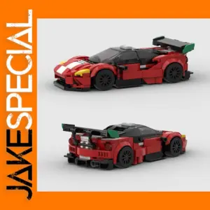 MOC 488 GT3 Building Block Sports Car Model