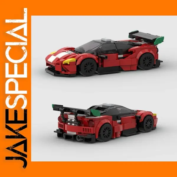 MOC 488 GT3 Building Block Sports Car Model