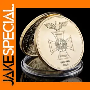Gold Plated 1OZ Replica Deutsche Reichsbank Coin