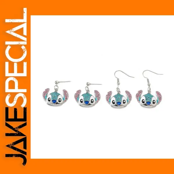 Vintage Animal Stitch Drop Earrings for Women