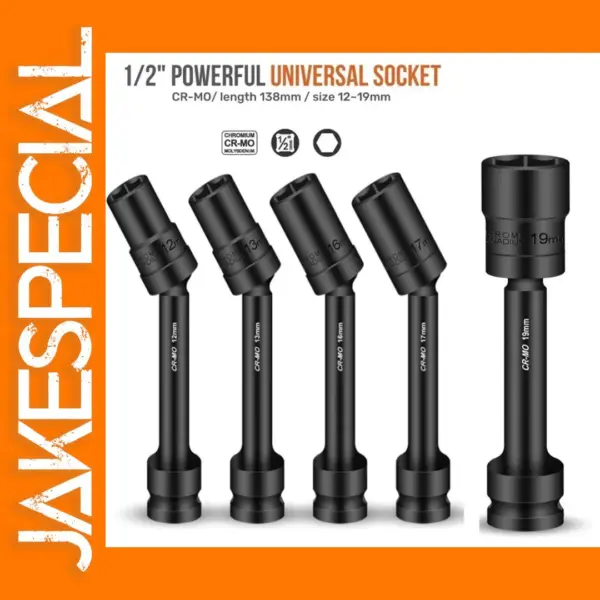 1/2 Inch Drive Hex Socket Adapter 12-19mm
