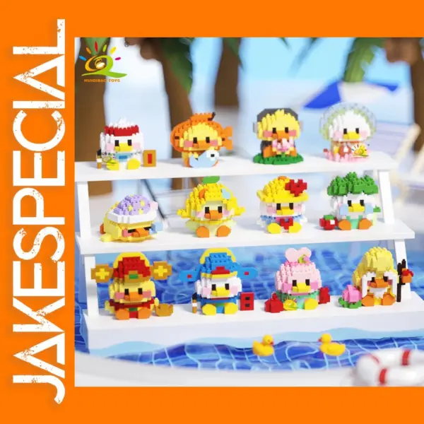 Cute Duck Micro Building Block Set