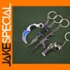 Valorant Mini Metal Keychain Knife Pendant