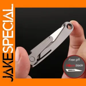 Titanium Alloy Mini Folding Knife with Blades