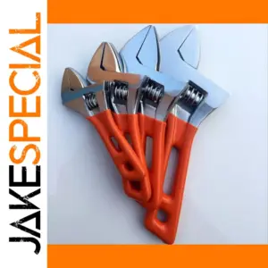 Adjustable Plumbing Wrench with Rubber Grip
