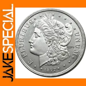 1877 Morgan Half Coin Silver Plated Replica