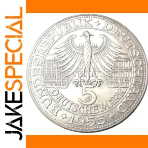 1955 German 5 Deutsche Mark Replica Coin