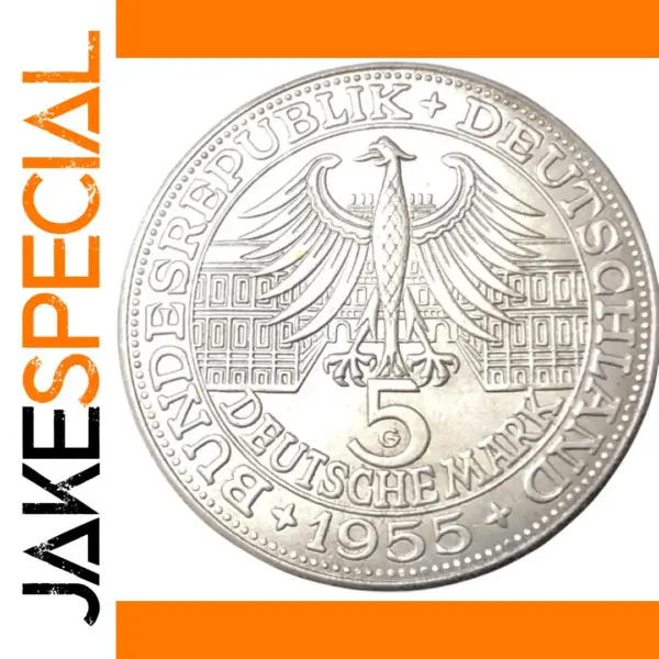 1955 German 5 Deutsche Mark Replica Coin