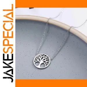 Tree of Life Stainless Steel Pendant Necklace