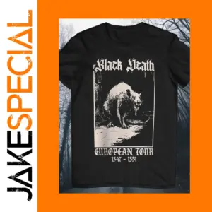 Black Death Medieval Men's Cotton T-shirt