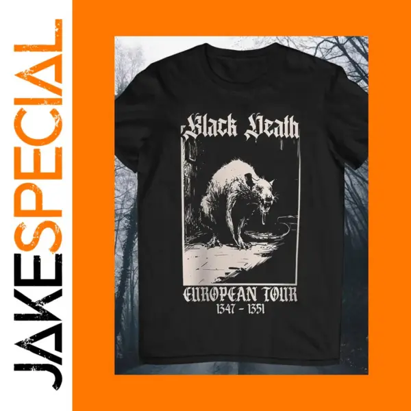 Black Death Medieval Men's Cotton T-shirt