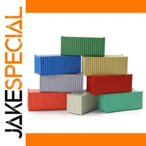 HO Scale Blank Shipping Containers Set 8pcs