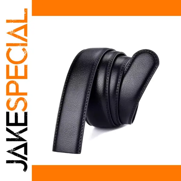 Genuine Leather 3.5cm Wide Men's Belt