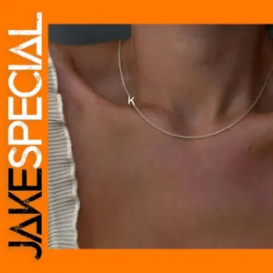 Stainless Steel Initial Choker Necklace for Women