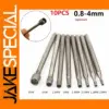 10 PCS Diamond Burr Drill Bits 0.8-4mm Set