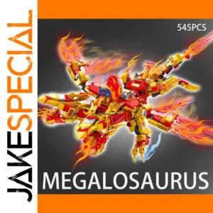 Double-Headed Dragon God Building Block Set