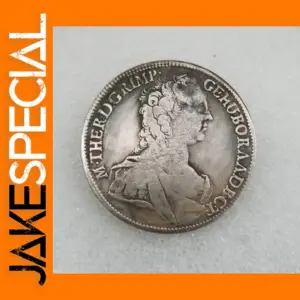 Vintage Replica Silver Euro Coin 40mm