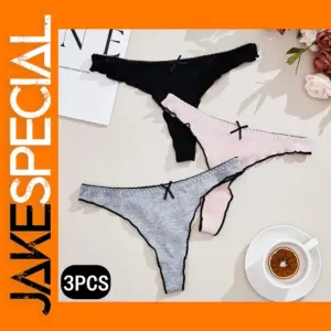 Comfortable Cotton Women's Thongs Set