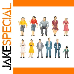 10pcs Painted Model Figures for Scale Layouts