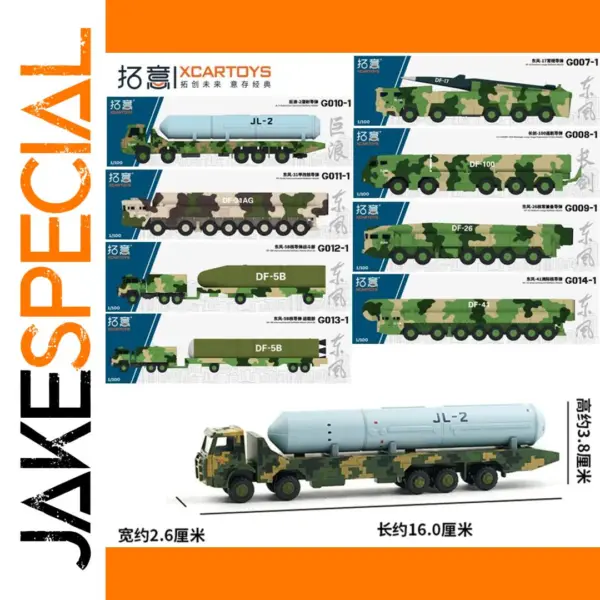 1/100 Scale Intercontinental Nuclear Missile Model