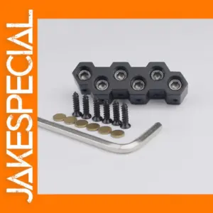 Black Headless Bass Bridge String Lock